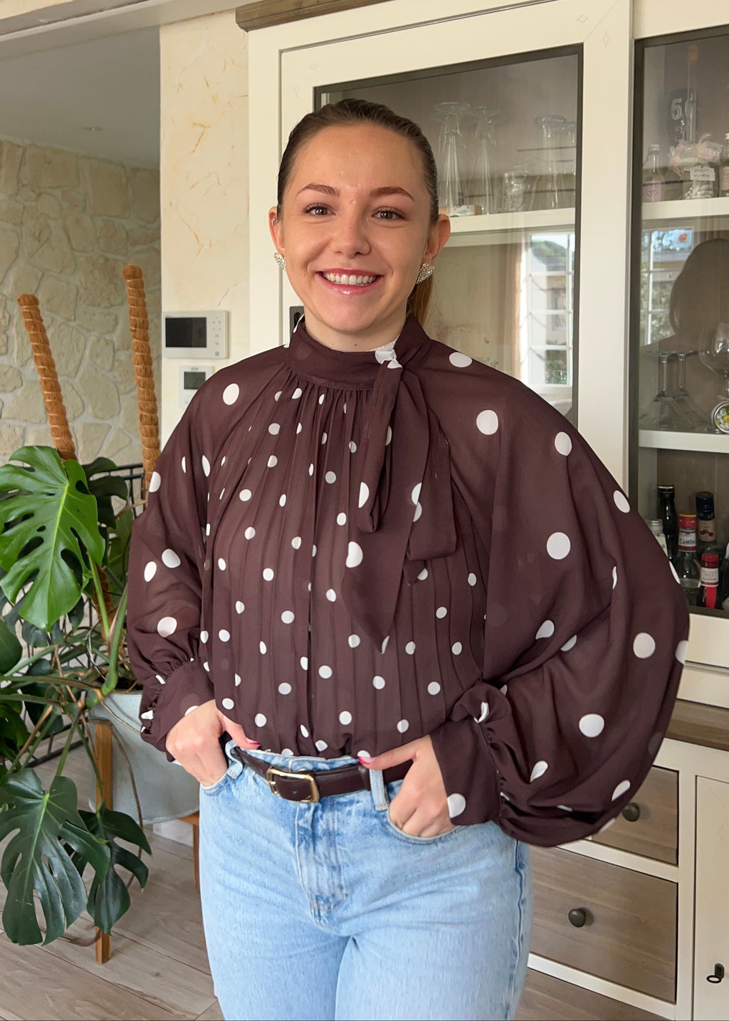 Blouse à pois ALBA