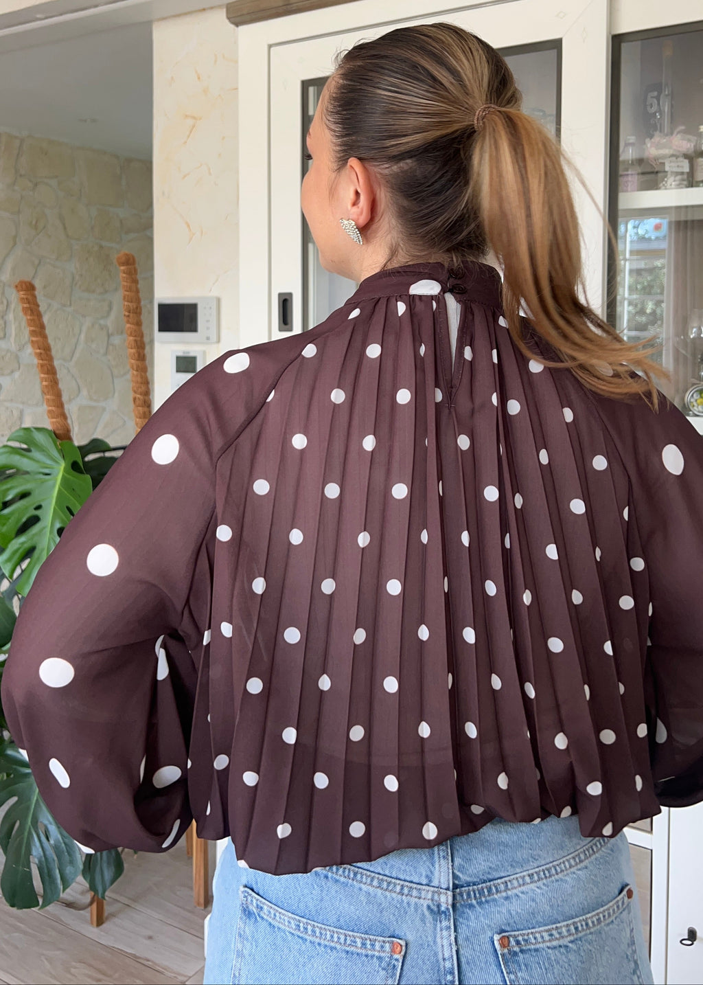 Blouse à pois ALBA